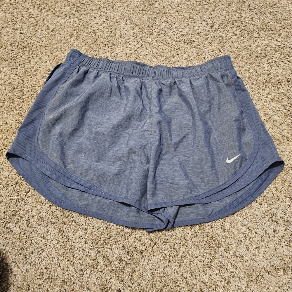 Nike Women's Slate Blue Athletic Running Shorts - Picture 1 of 5